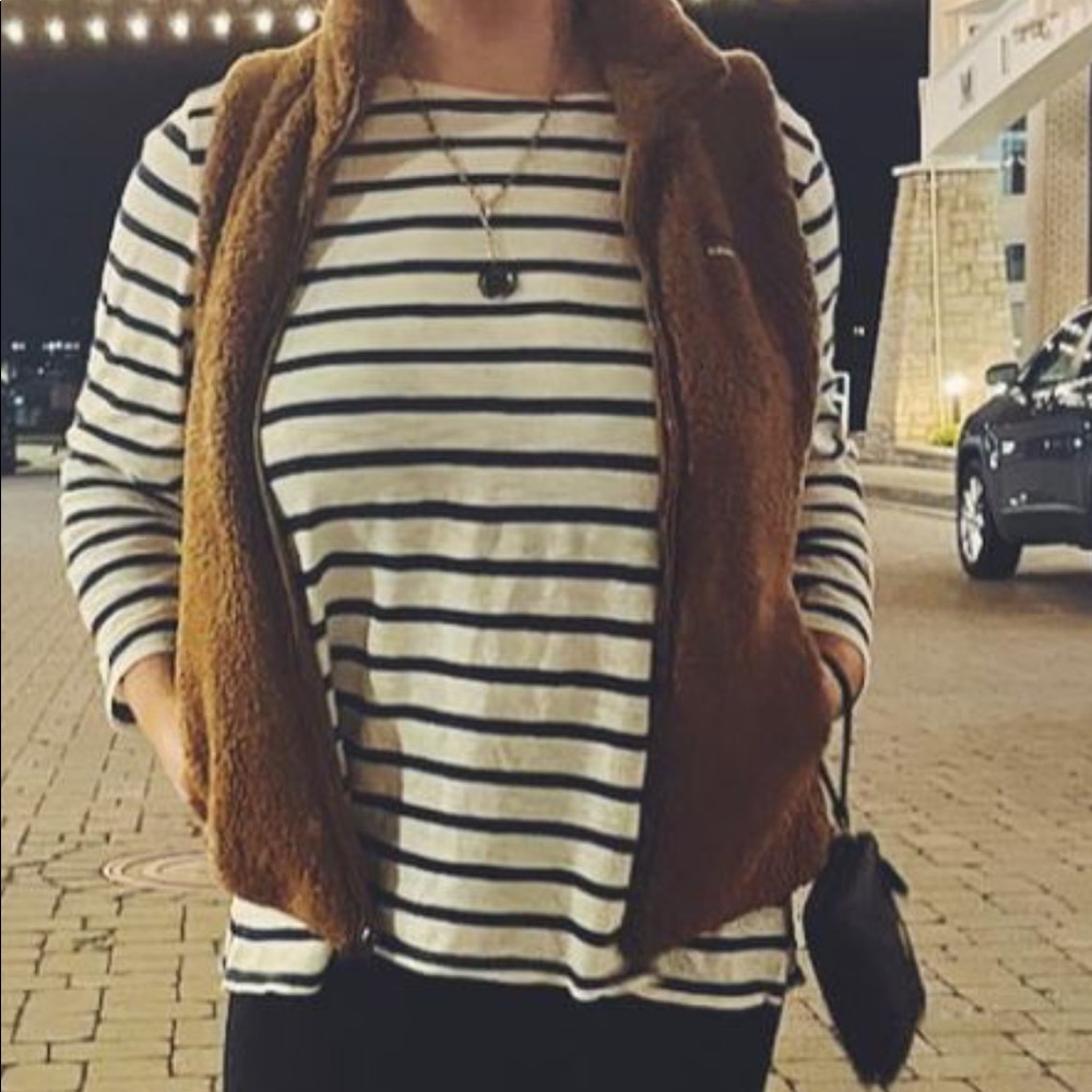 Brown Furry Patagonia vest